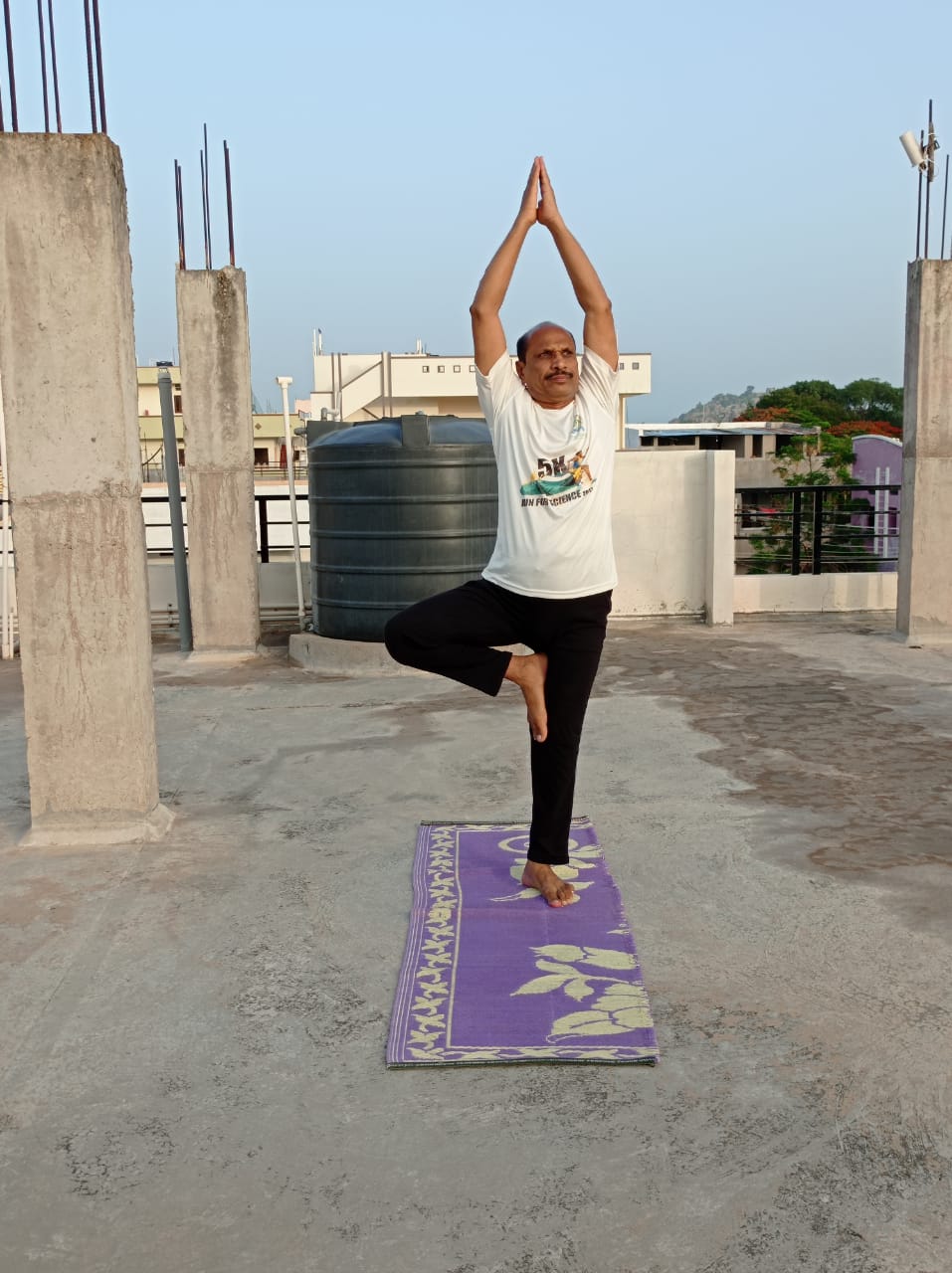 INTERNATIONAL YOGA DAY , Theme : YOGA  AT  HOME  &  YOGA WITH  FAMILY N.E.T PHARMACY COLLEGE, RAICHUR